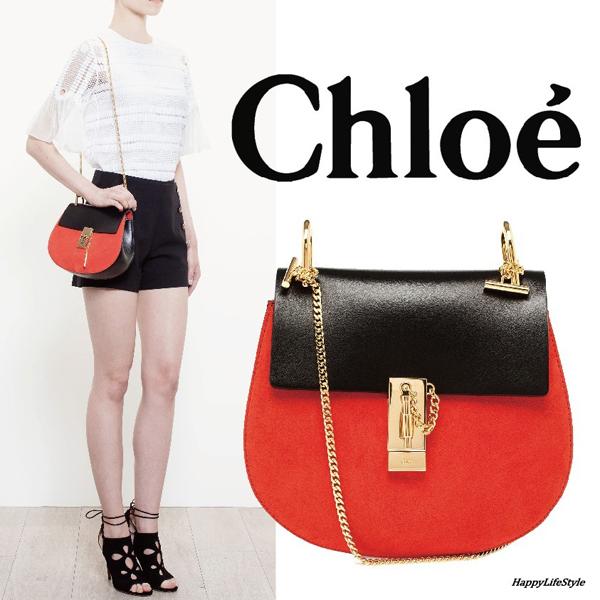 新作15-16AW◆Drew shoulder クロエ スーパーコピー スエード&グレインカーフ◆Chloe◆セレクト 3S1032-948